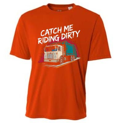 Catch Me Riding Dirty Garbage Vote Trump 2024 Cooling Performance Crew T-Shirt