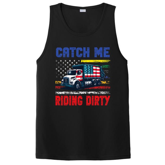 Catch Me Riding Dirty Garbage Vote Trump Truck Trump 2024 PosiCharge Competitor Tank