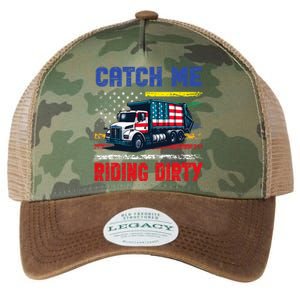 Catch Me Riding Dirty Garbage Vote Trump Truck Legacy Tie Dye Trucker Hat