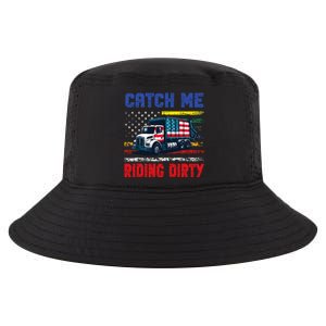 Catch Me Riding Dirty Garbage Vote Trump Truck Cool Comfort Performance Bucket Hat