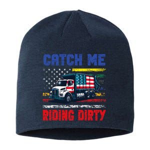 Catch Me Riding Dirty Garbage Vote Trump Truck Sustainable Beanie