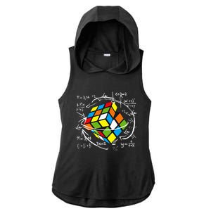 Cute Math Rubik Gifts For Math Teachers Ladies PosiCharge Tri-Blend Wicking Draft Hoodie Tank