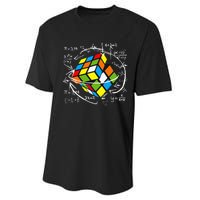 Cute Math Rubik Gifts For Math Teachers Performance Sprint T-Shirt