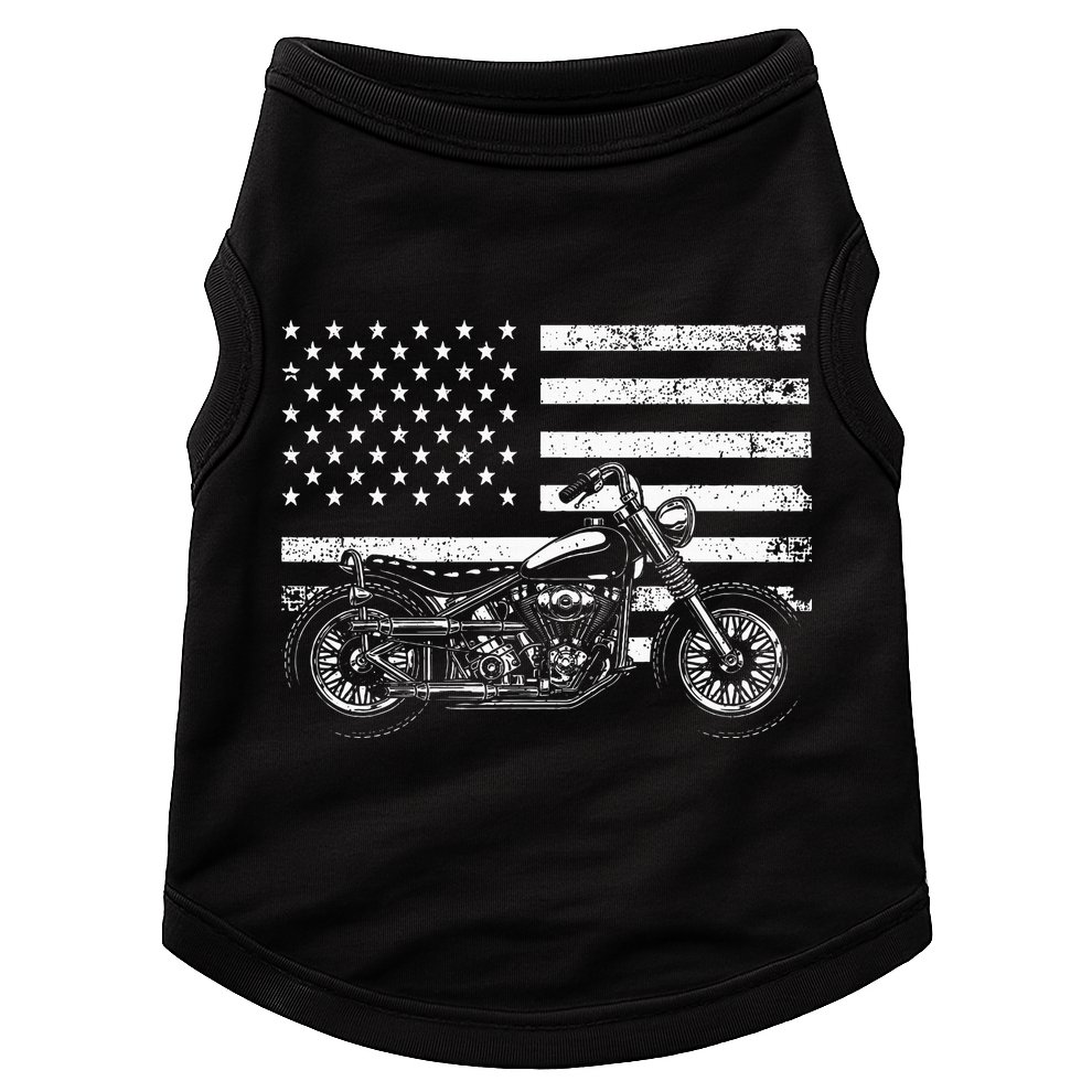 Cool Motorcycle Rider Doggie Tank