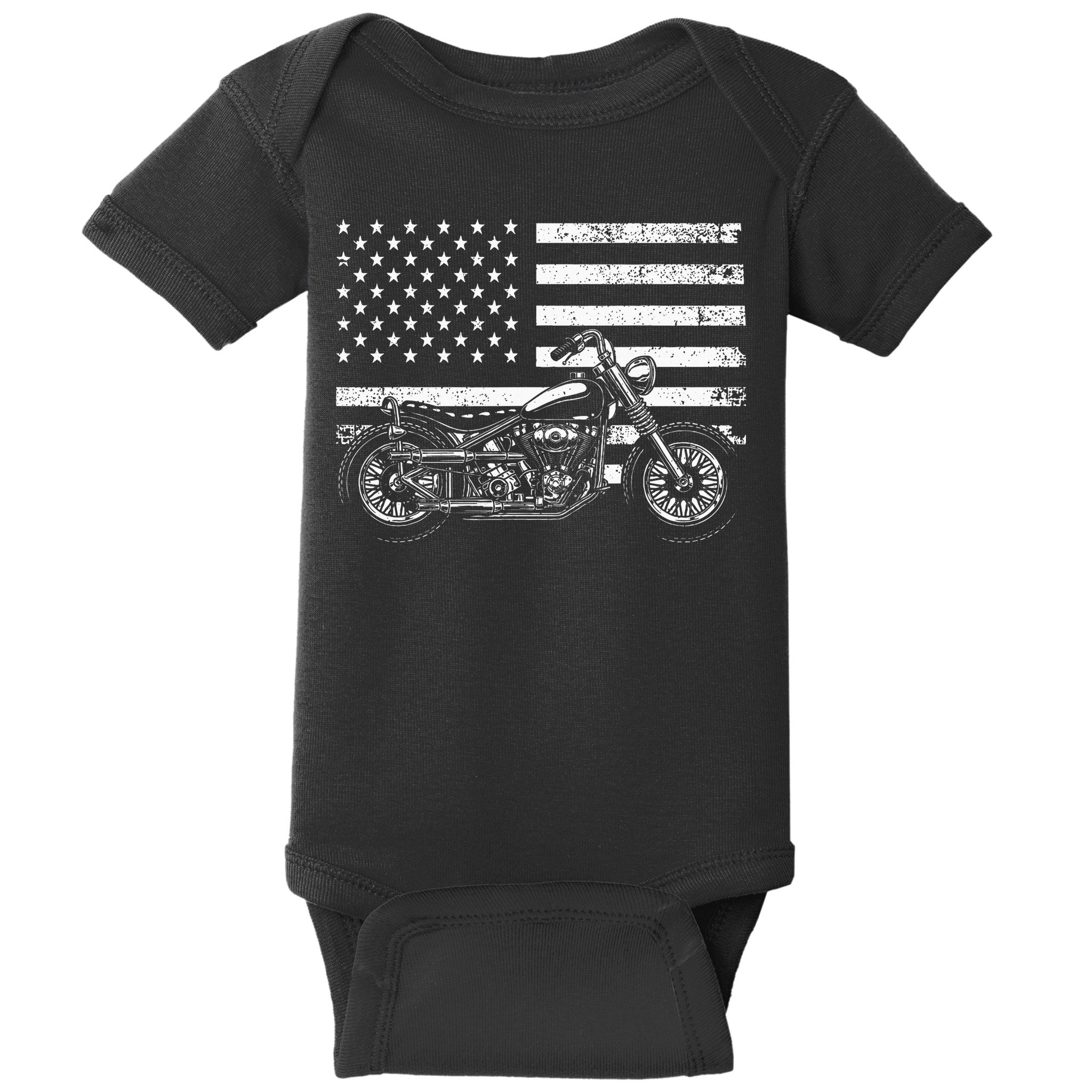 Cool Motorcycle Rider Baby Bodysuit