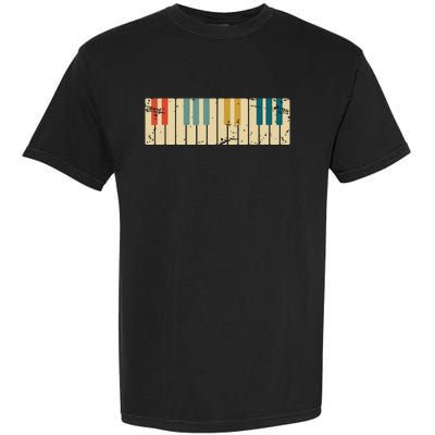 Classical Music Retro Piano Garment-Dyed Heavyweight T-Shirt