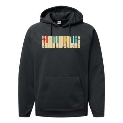 Classical Music Retro Piano Performance Fleece Hoodie