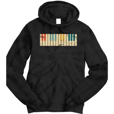 Classical Music Retro Piano Tie Dye Hoodie