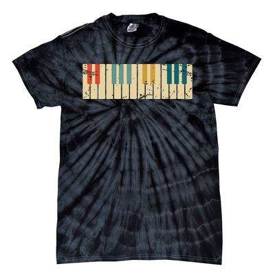 Classical Music Retro Piano Tie-Dye T-Shirt