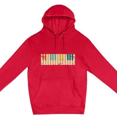 Classical Music Retro Piano Premium Pullover Hoodie