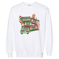 Christmas Movie Retro Caset Tapes Xmas Holiday Lover Home Alone Elf Garment-Dyed Sweatshirt