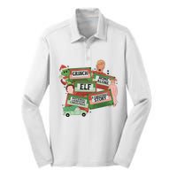 Christmas Movie Retro Caset Tapes Xmas Holiday Lover Home Alone Elf Silk Touch Performance Long Sleeve Polo