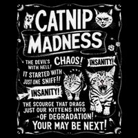 Catnip Madness Retro Funny Cute Kitten Cat Lover Sweatshirt