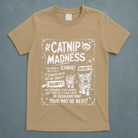 Catnip Madness Retro Funny Cute Kitten Cat Lover T-Shirt