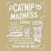 Catnip Madness Retro Funny Cute Kitten Cat Lover T-Shirt