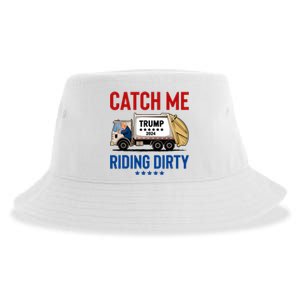 Catch Me Riding Dirty Garbage Vote Trump Truck Trump 2024 Sustainable Bucket Hat