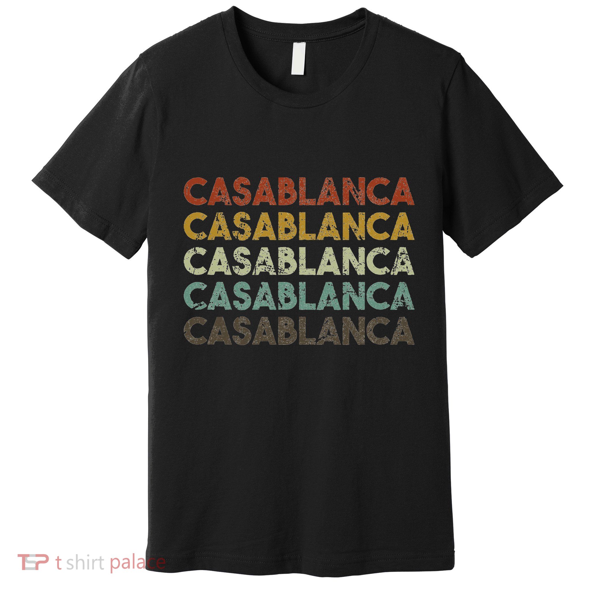 Casablanca Morocco Retro Style Premium T-Shirt