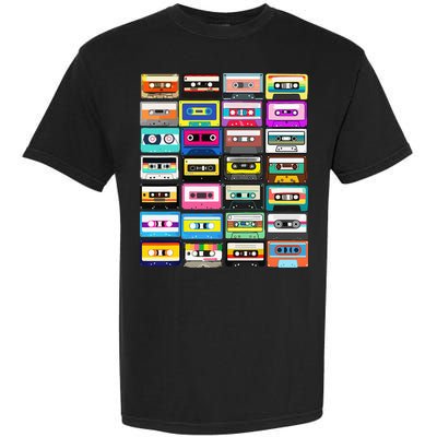 Cassette Mixtape Retro 1980s 1990s Music Vintage Graphic Garment-Dyed Heavyweight T-Shirt