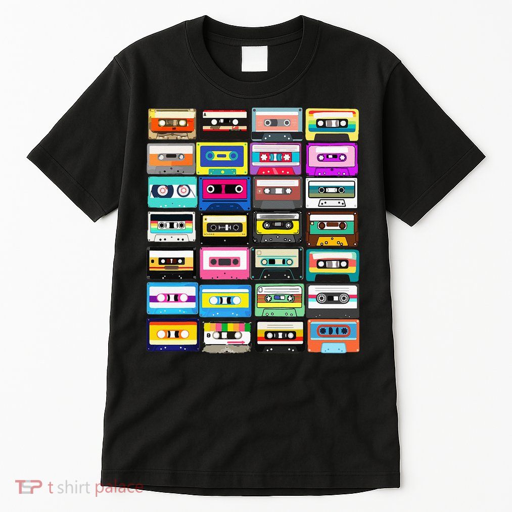 Cassette Mixtape Retro 1980s 1990s Music Vintage Graphic Tall T-Shirt
