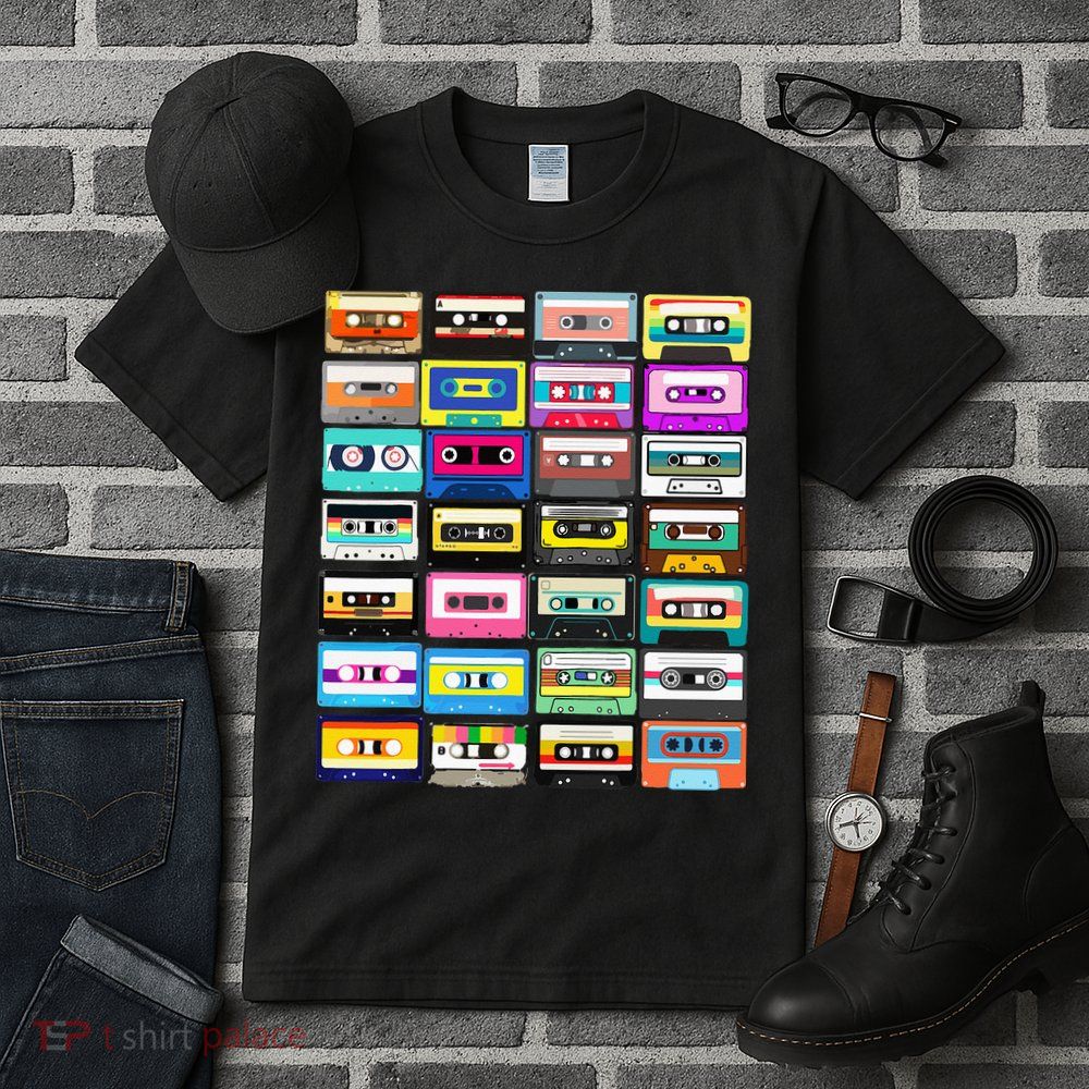Cassette Mixtape Retro 1980s 1990s Music Vintage Graphic Tall T-Shirt