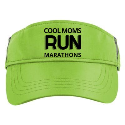 Cool Moms Run Marathons, Marathon Mom Runner Parent Adult Drive Performance Visor