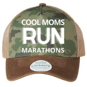 Cool Moms Run Marathons, Marathon Mom Runner Parent Legacy Tie Dye Trucker Hat