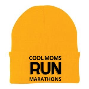 Cool Moms Run Marathons, Marathon Mom Runner Parent Knit Cap Winter Beanie