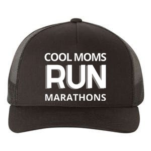 Cool Moms Run Marathons, Marathon Mom Runner Parent Yupoong Adult 5-Panel Trucker Hat