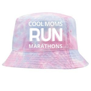 Cool Moms Run Marathons, Marathon Mom Runner Parent Tie-Dyed Bucket Hat