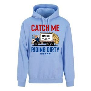 Catch Me Riding Dirty Garbage Vote Trump Truck Trump 2024 Unisex Surf Hoodie