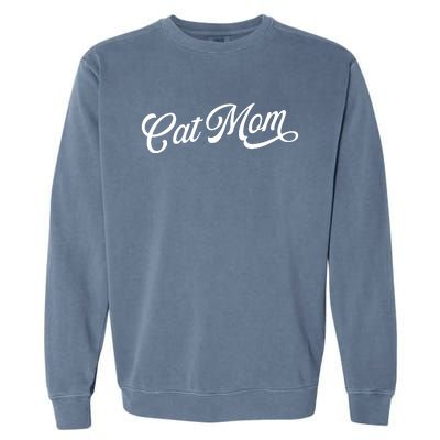 Cat Mom Retro Funny Pod Garment-Dyed Sweatshirt