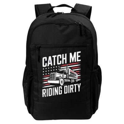 Catch Me Riding Dirty Trump Garbage 2024 Daily Commute Backpack