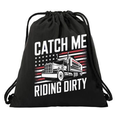 Catch Me Riding Dirty Trump Garbage 2024 Drawstring Bag