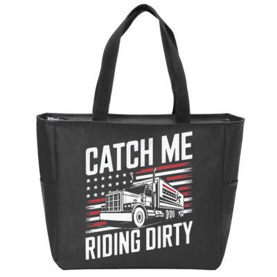 Catch Me Riding Dirty Trump Garbage 2024 Zip Tote Bag