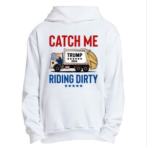 Catch Me Riding Dirty Garbage Vote Trump Truck Trump 2024 Urban Pullover Hoodie