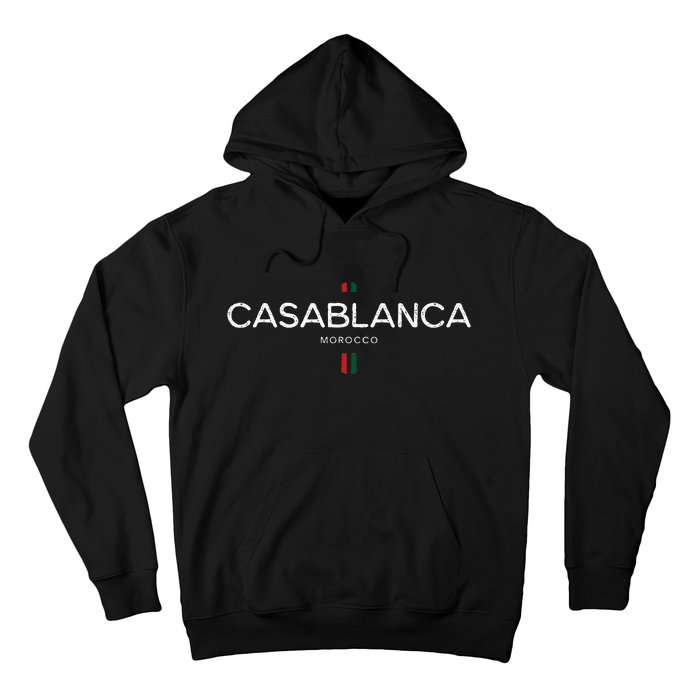 Casablanca Morocco Retro Vintage Hoodie