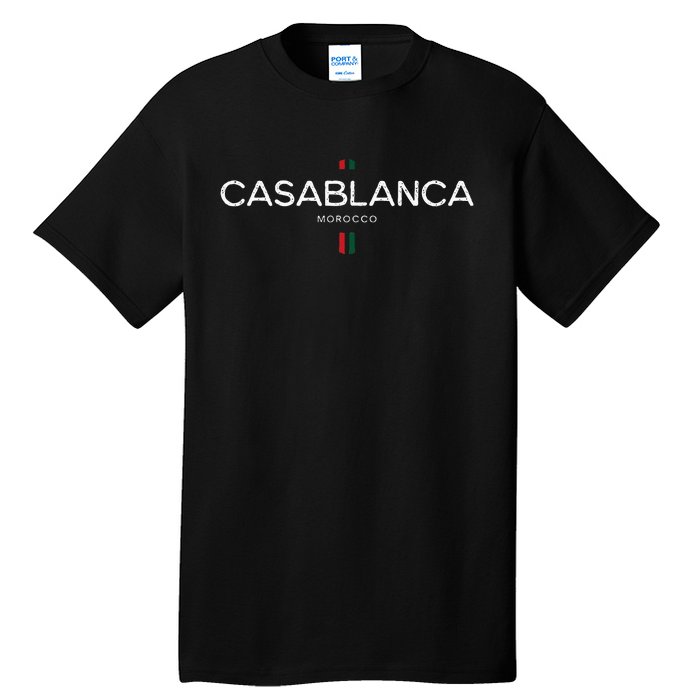 Casablanca Morocco Retro Vintage Tall T-Shirt