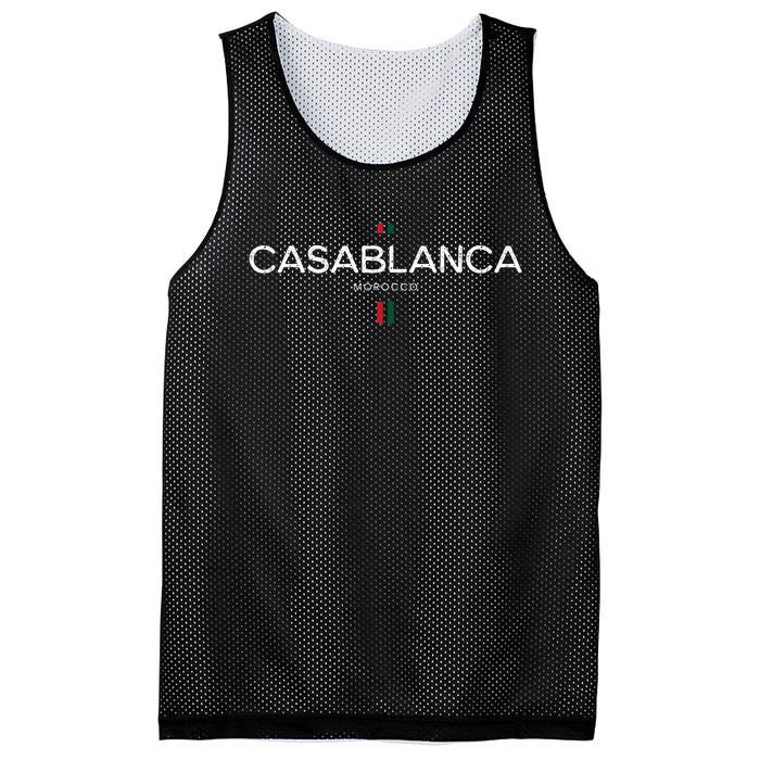 Casablanca Morocco Retro Vintage Mesh Reversible Basketball Jersey Tank