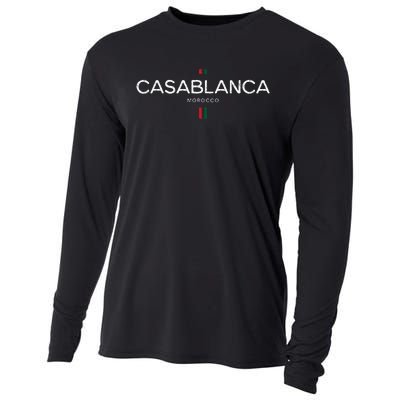 Casablanca Morocco Retro Vintage Cooling Performance Long Sleeve Crew