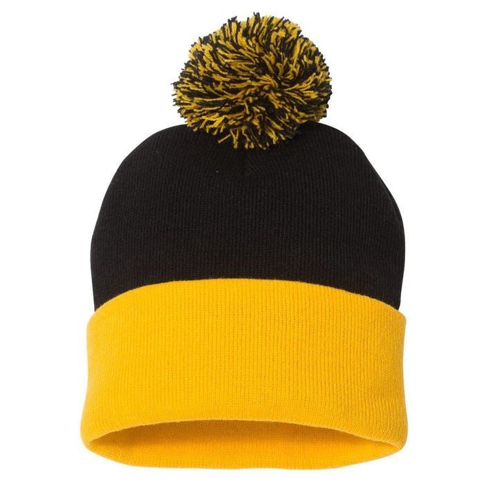 Code Mandala React Framework Pom Pom 12in Knit Beanie