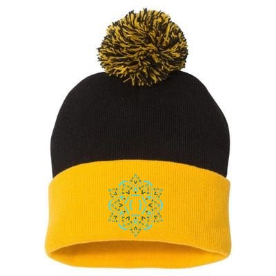 Code Mandala React Framework Pom Pom 12in Knit Beanie