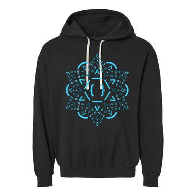 Code Mandala React Framework Garment-Dyed Fleece Hoodie