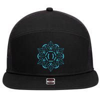 Code Mandala React Framework 7 Panel Mesh Trucker Snapback Hat