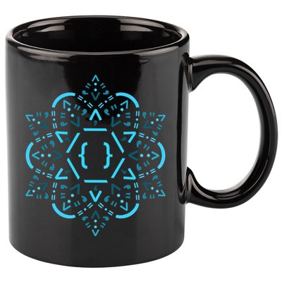 Code Mandala React Framework 11oz C Handle Ceramic Mug