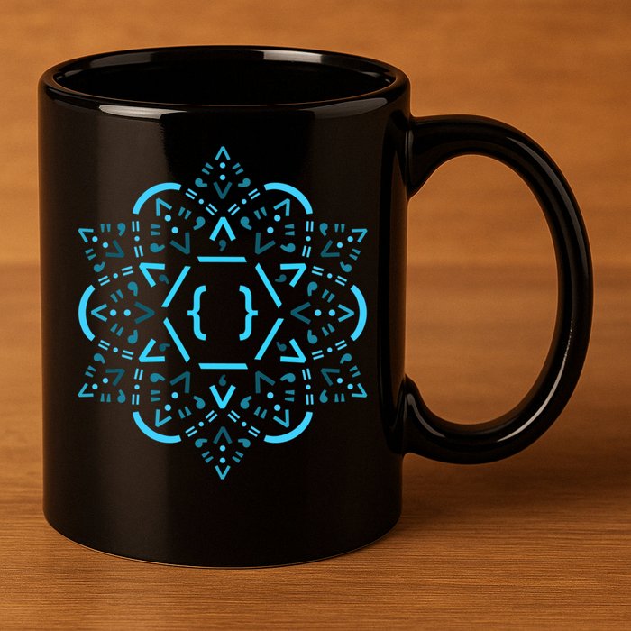 Code Mandala React Framework 11oz C Handle Ceramic Mug