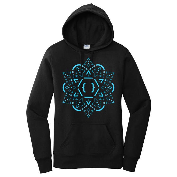 Code Mandala React Framework Women's Pullover Hoodie