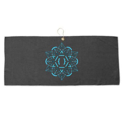 Code Mandala React Framework Large Microfiber Waffle Golf Towel