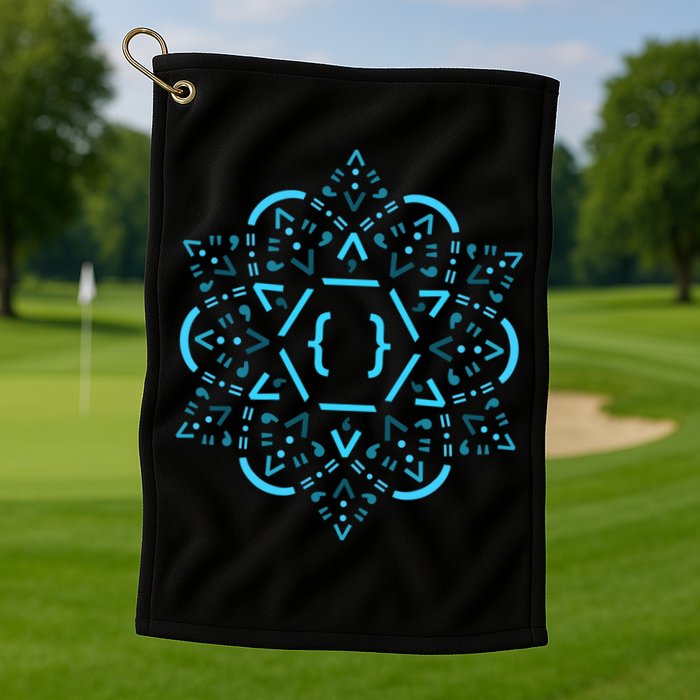 Code Mandala React Framework Golf Towel