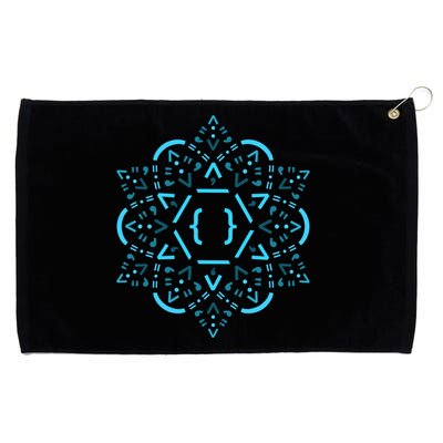 Code Mandala React Framework Grommeted Golf Towel