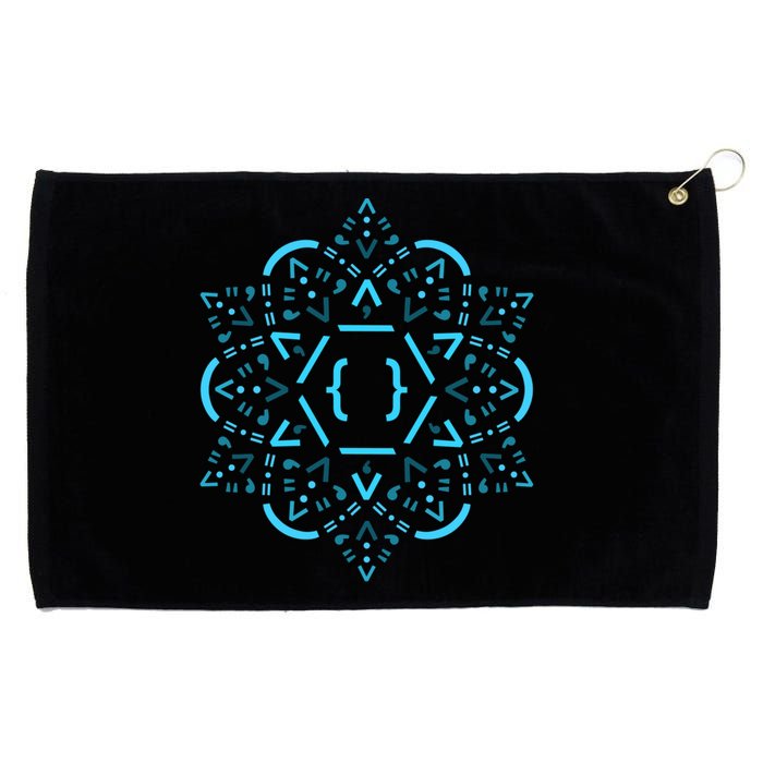 Code Mandala React Framework Grommeted Golf Towel